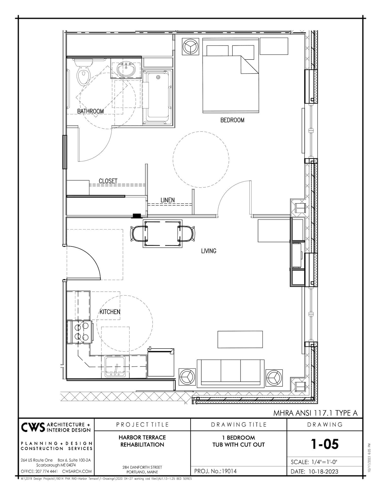 one bedroom floor plan