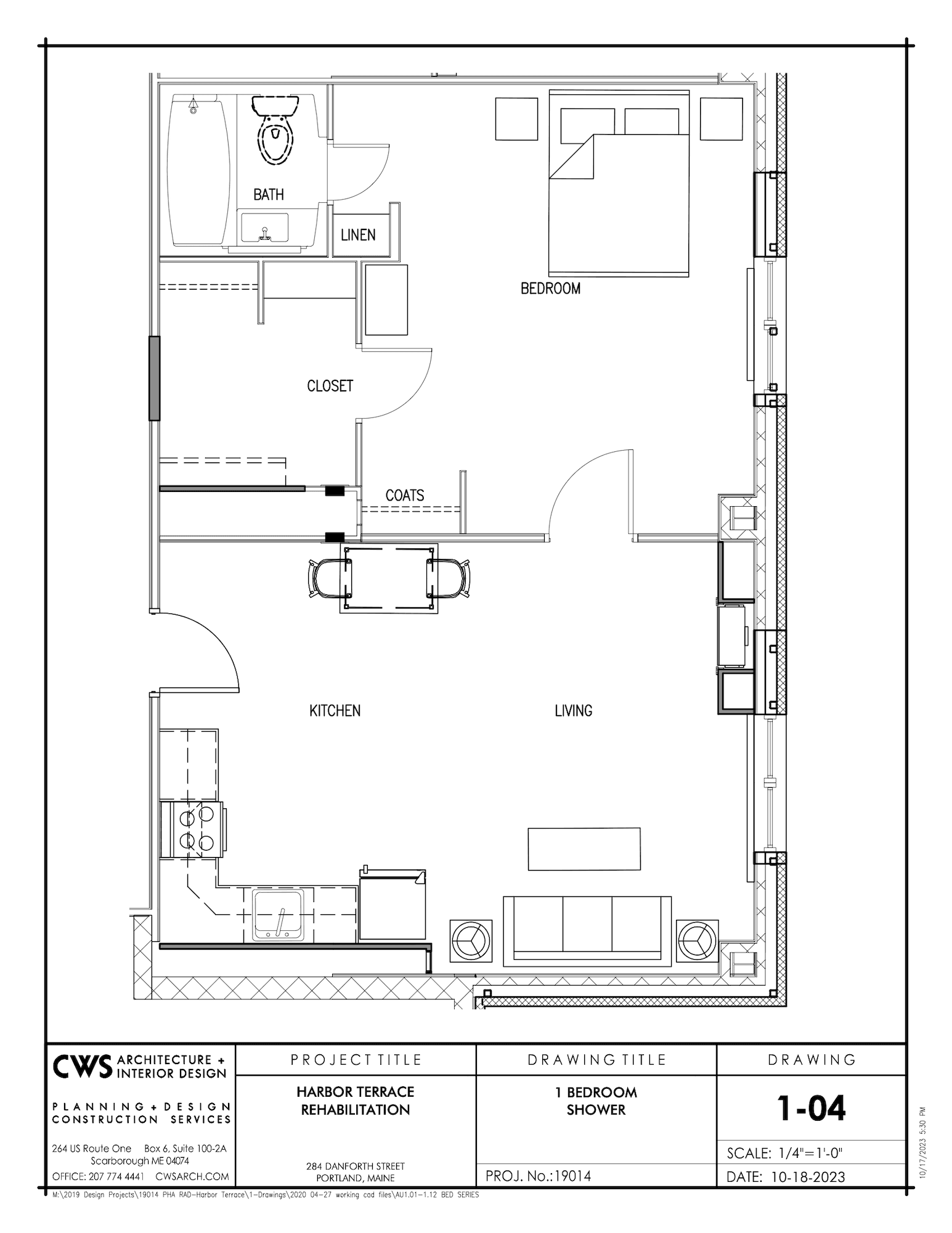 one bedroom floor plan
