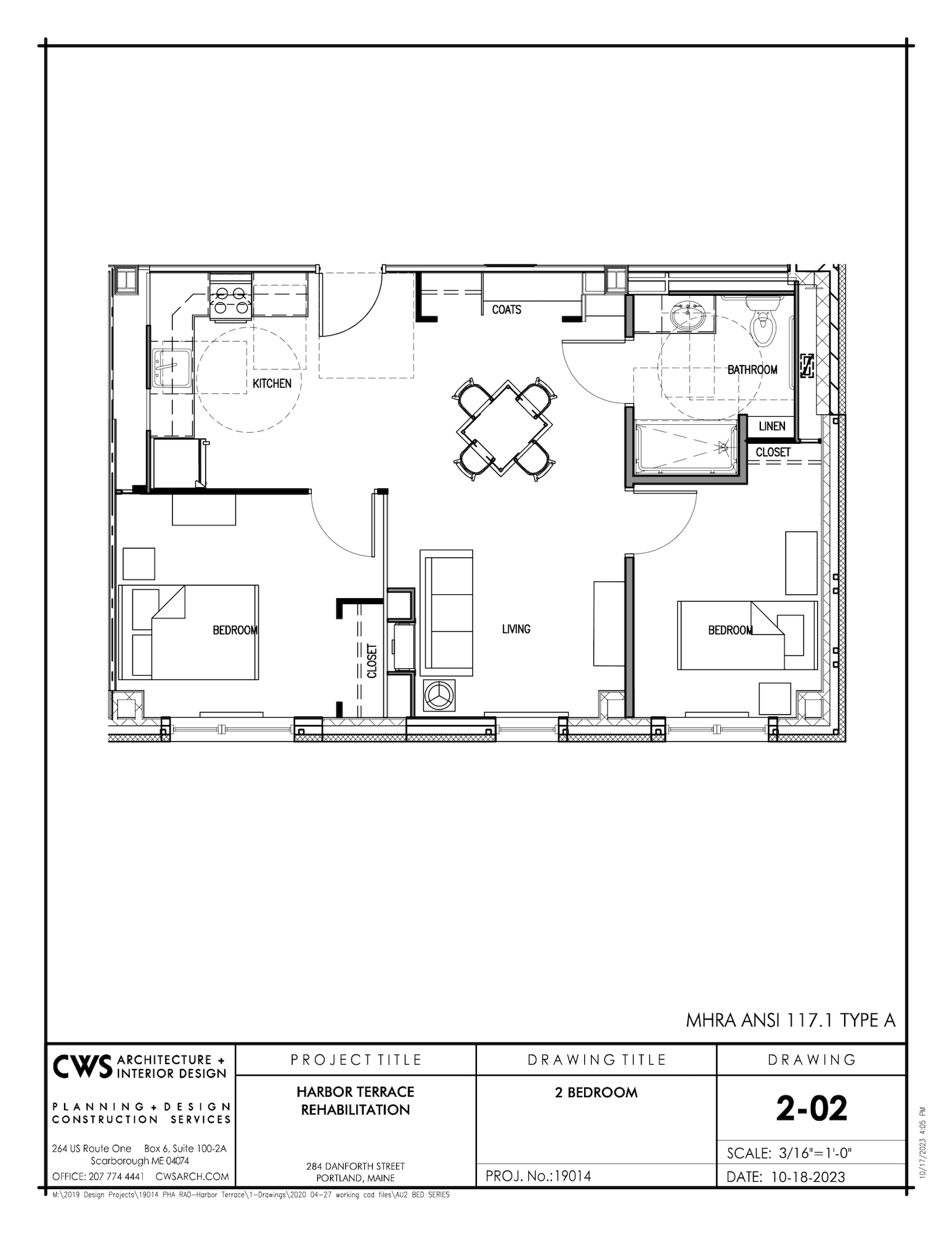 two bedroom floor plan