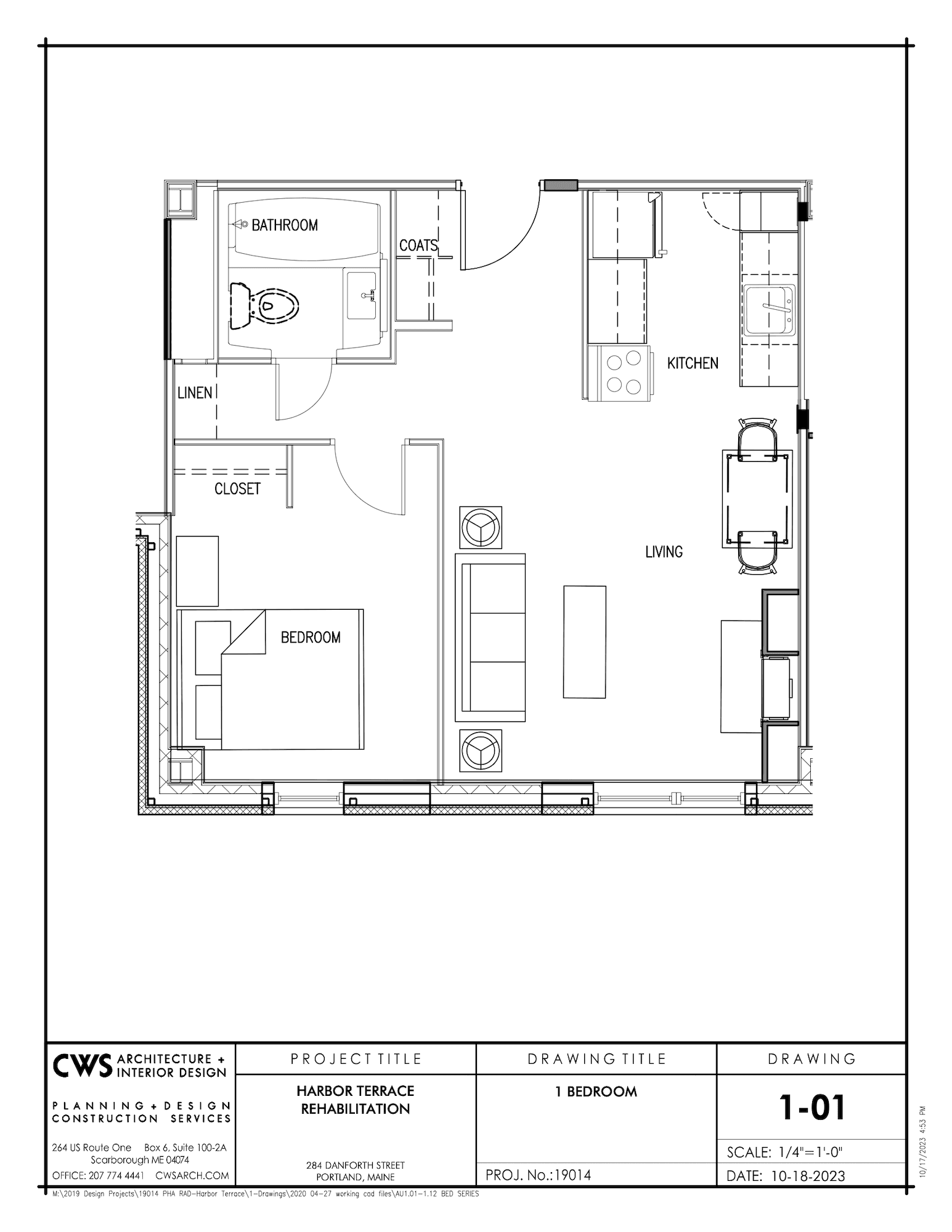 one bedroom floor plan