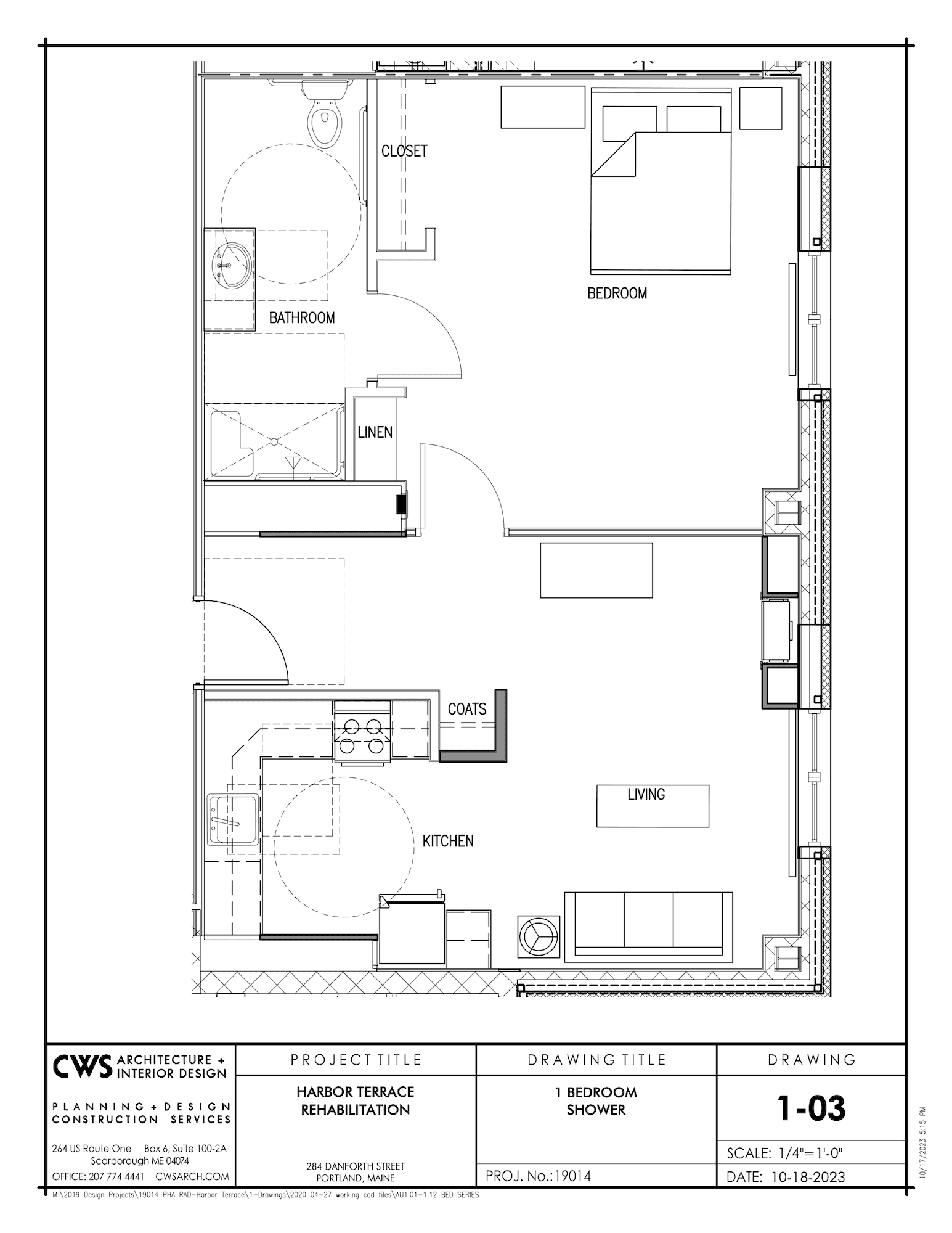 one bedroom floor plan